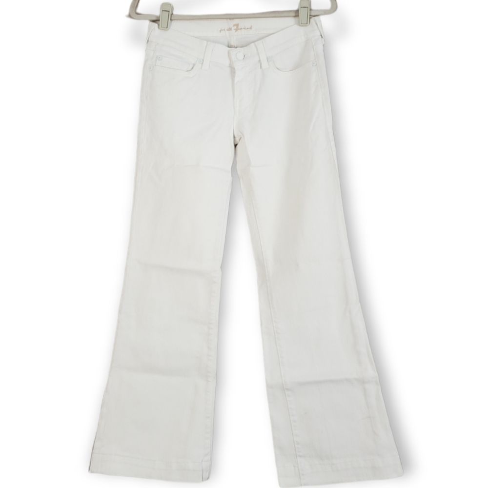 NWOT 7 For All Mankind white denim jeans Womens 26